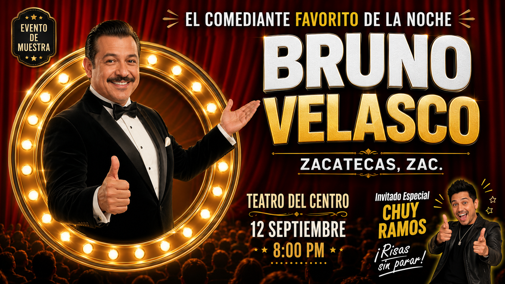 Bruno Velasco en Zacatecas: ¡Risas sin parar!